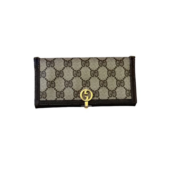 Vintage Gucci 🔥 coated exterior interlocking GG continental Wallet - Picture 1 of 9